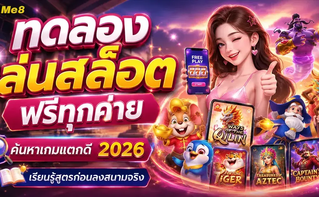 ทดลองเล่นสล็อตฟรีทุกค่าย