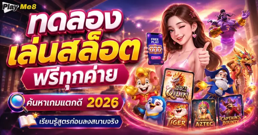 ทดลองเล่นสล็อตฟรีทุกค่าย