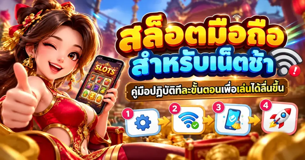 สล็อตมือถือสำหรับเน็ตช้า คู่มือปฏิบัติทีละขั้นตอนเพื่อเล่นได้ลื่นขึ้น